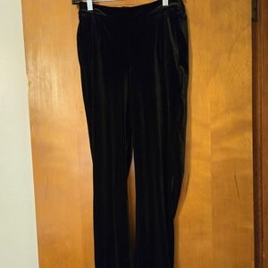 Draper James RSVP Black Velvet Pull On Pants Size S